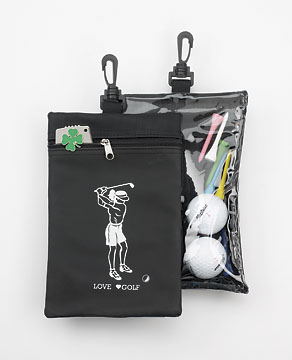 LOVE GOLF CLIP-ON POUCH